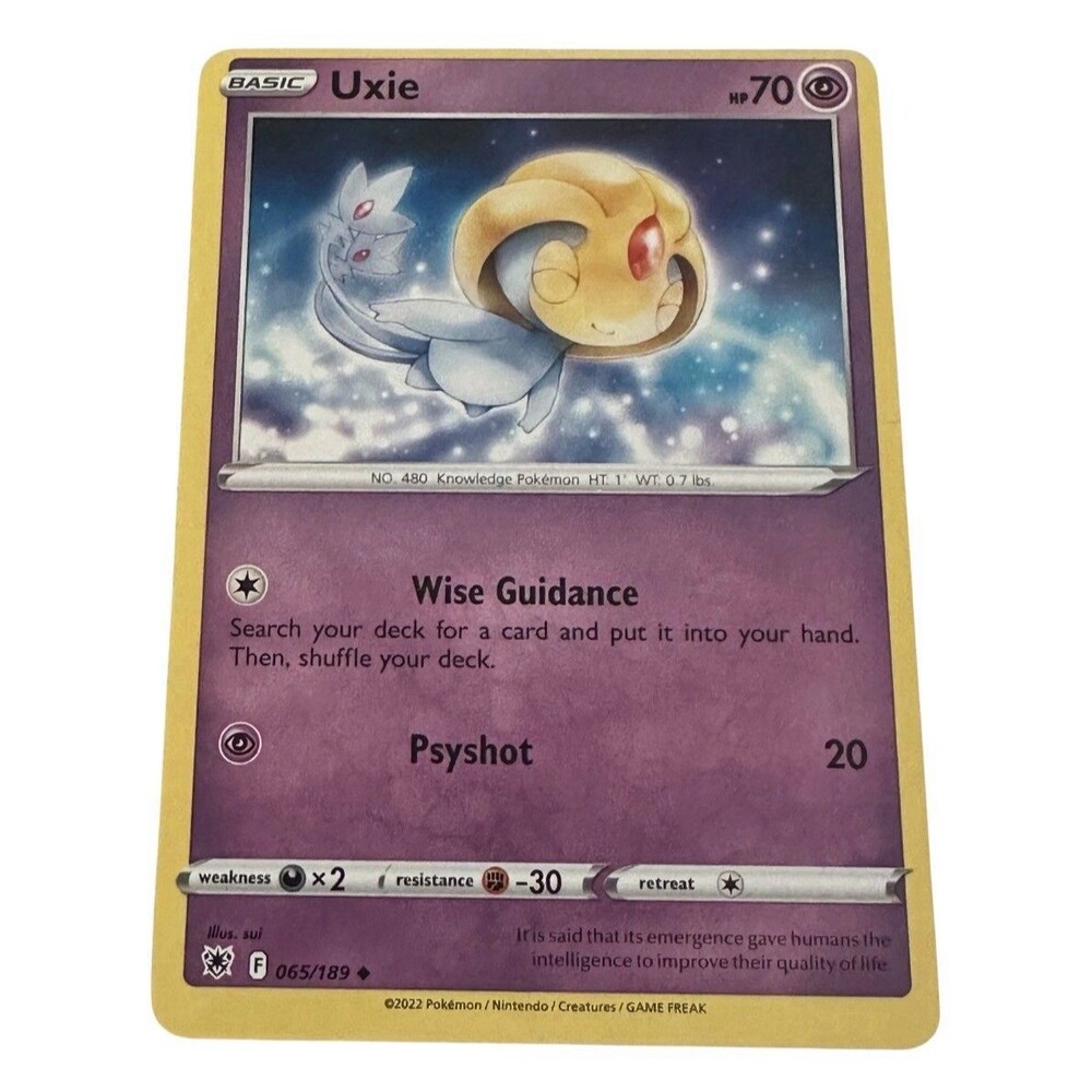 5 for $30 Pokemon Uxie MISCUT NM 065/189 Astral Radiance Error 2022